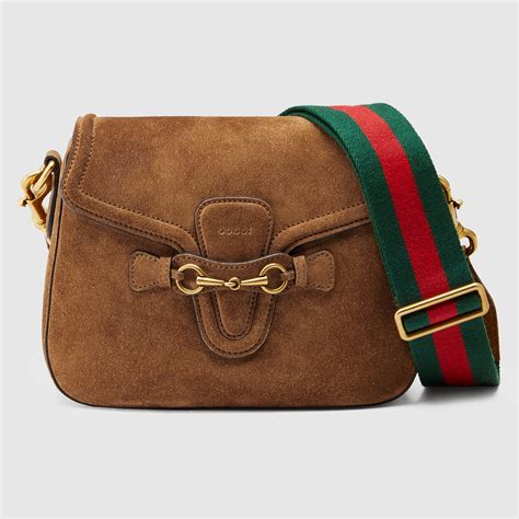 Gucci suede shoulder bag